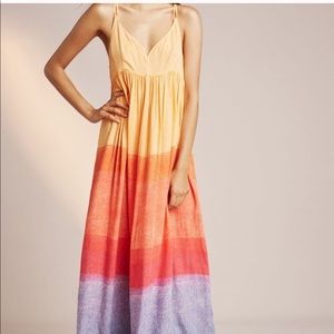 Anthropologie Setting Sun Maxi Dress
